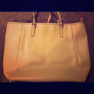 Coach cream tote